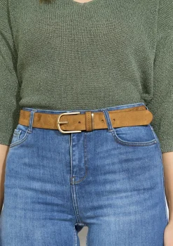LolaLiza Suèdine riem met gouden gesp- Accessoires