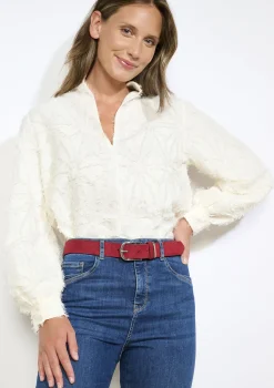 LolaLiza Suèdine riem met gouden gesp- Accessoires