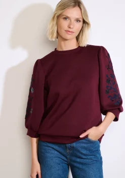 LolaLiza Sweater met borduursel en pailletten- Sweats