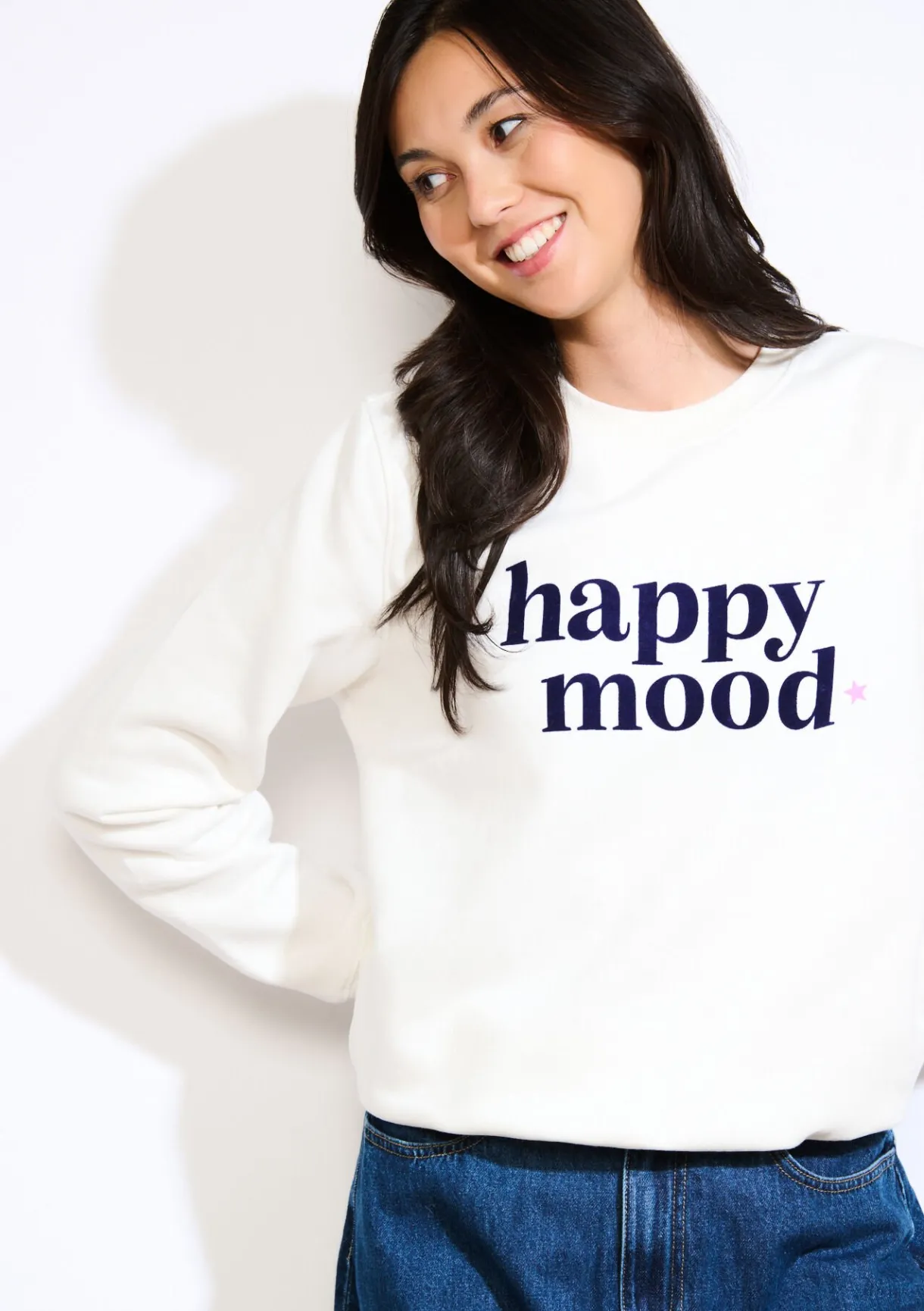 LolaLiza Sweater met positieve tekst- Sweats