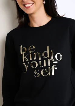 LolaLiza Sweater met positieve tekst- Sweats