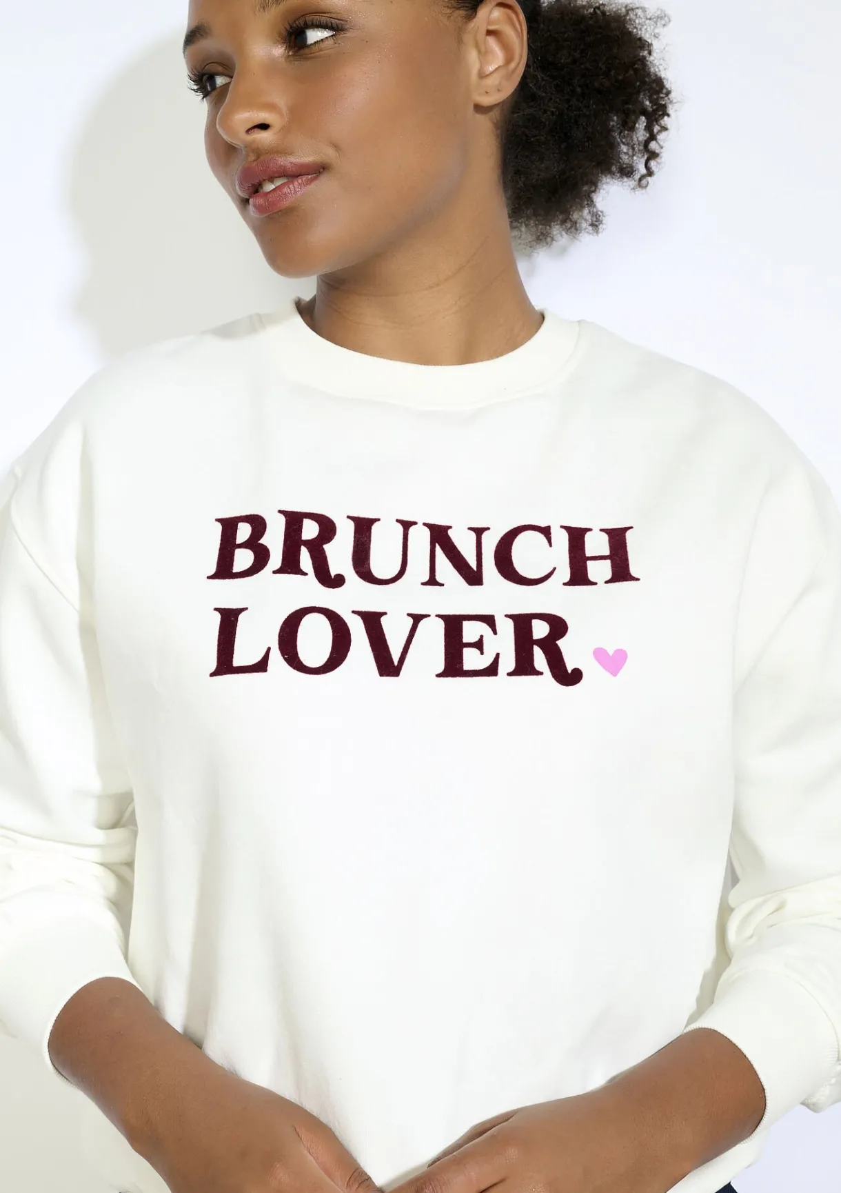 LolaLiza Sweater met tekst- Sweats