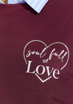 LolaLiza Sweater met tekst- Sweats