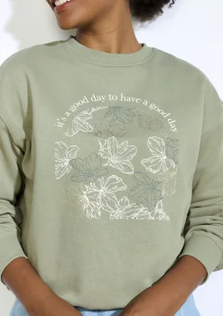 LolaLiza Sweater met tekst- Sweats