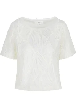 LolaLiza Textuur top met korte mouwen- Tops En T-Shirts