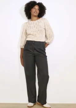 LolaLiza Textuurblouse met soepele snit- Tops En T-Shirts