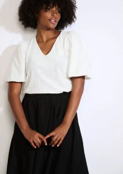 LolaLiza Top met pofmouwen- Tops En T-Shirts