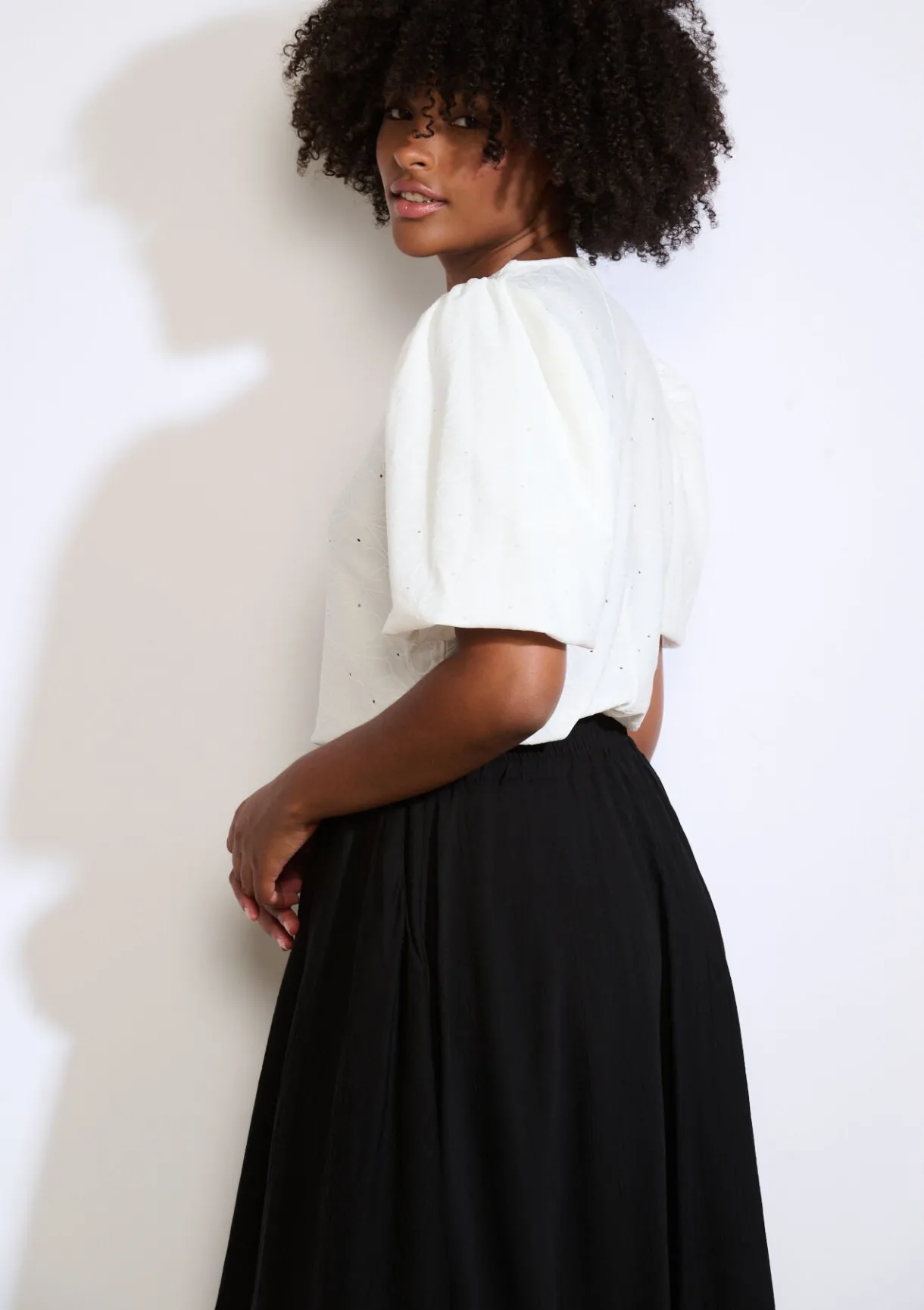 LolaLiza Top met pofmouwen- Tops En T-Shirts