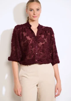 LolaLiza Transparant overhemd met structuur- Blouses En Hemden