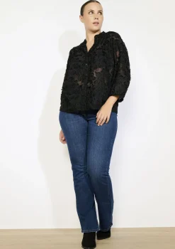 LolaLiza Transparant overhemd met structuur- Blouses En Hemden