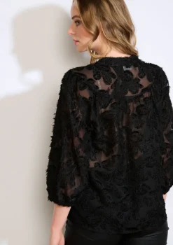 LolaLiza Transparant overhemd met structuur- Blouses En Hemden