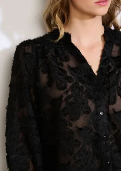 LolaLiza Transparant overhemd met structuur- Blouses En Hemden