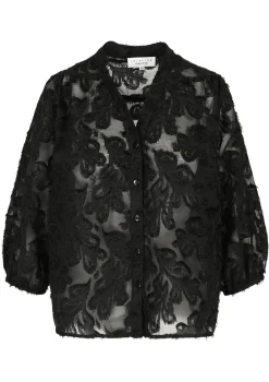 LolaLiza Transparant overhemd met structuur- Blouses En Hemden