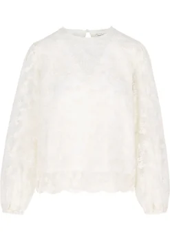 LolaLiza Transparante kanten blouse- Blouses En Hemden