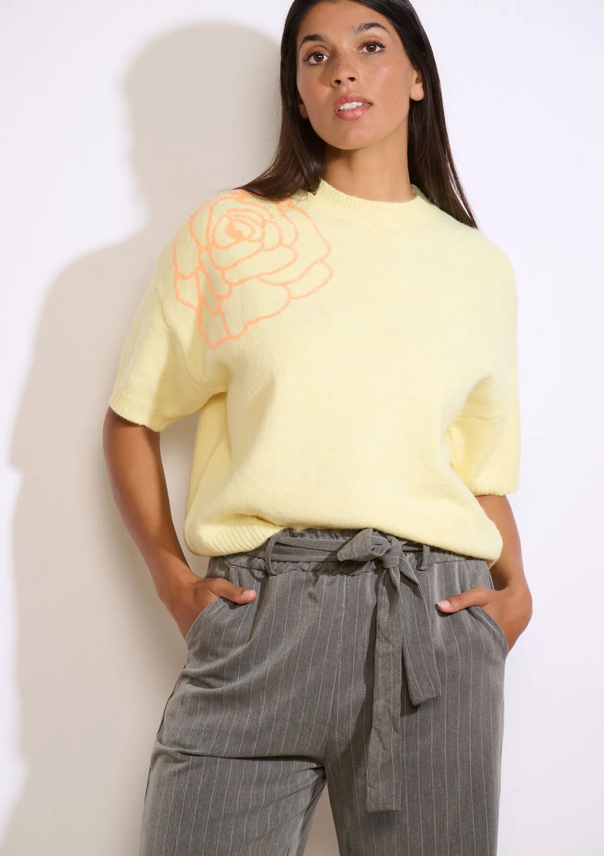 LolaLiza Trui met bloemenmotief- Truien En Cardigans