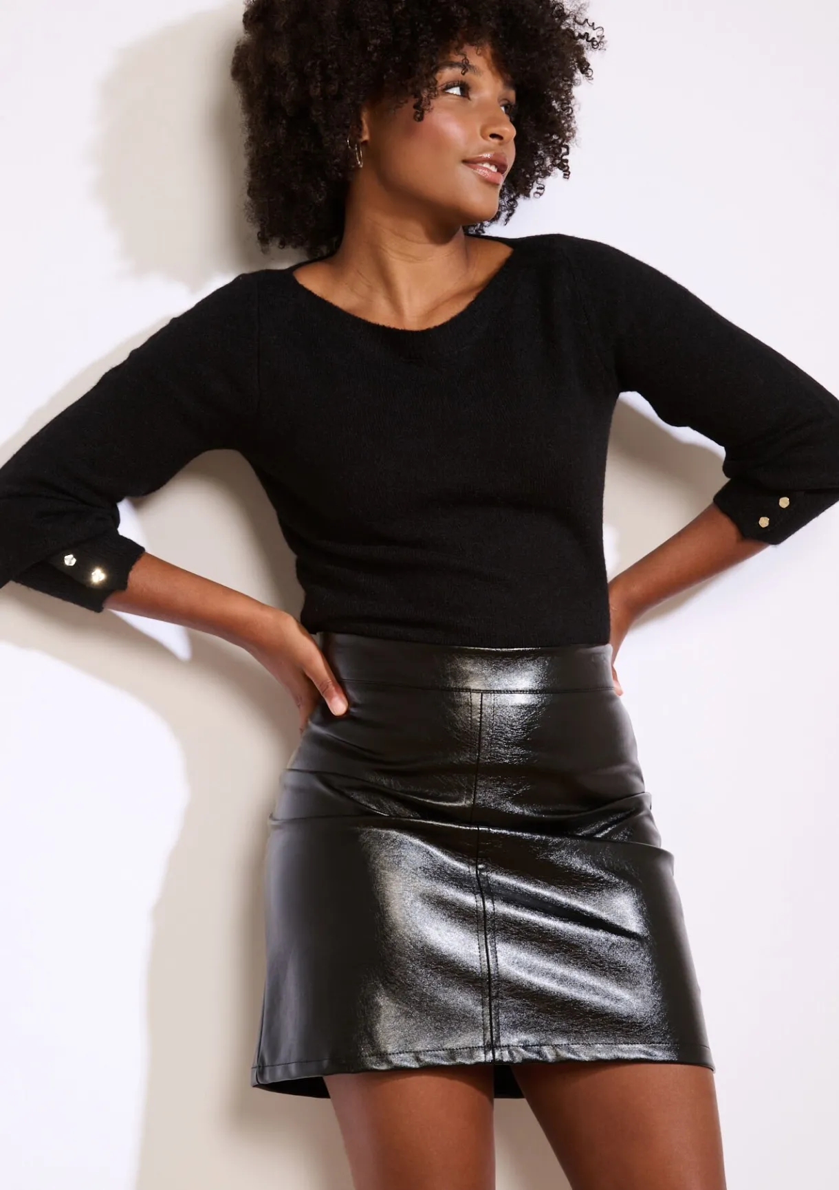 LolaLiza Trui met knopen op mouw- Truien En Cardigans