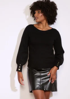 LolaLiza Trui met knopen op mouw- Truien En Cardigans