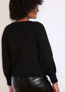 LolaLiza Trui met knopen op mouw- Truien En Cardigans