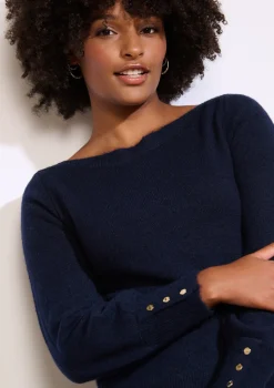 LolaLiza Trui met knopen op mouw- Truien En Cardigans