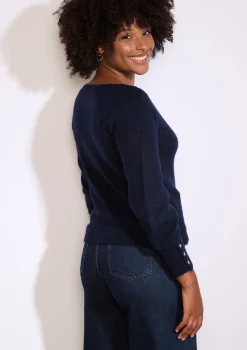 LolaLiza Trui met knopen op mouw- Truien En Cardigans