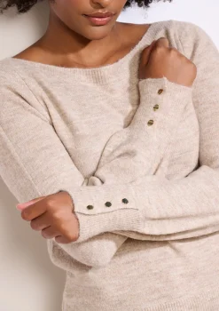 LolaLiza Trui met knopen op mouw- Truien En Cardigans