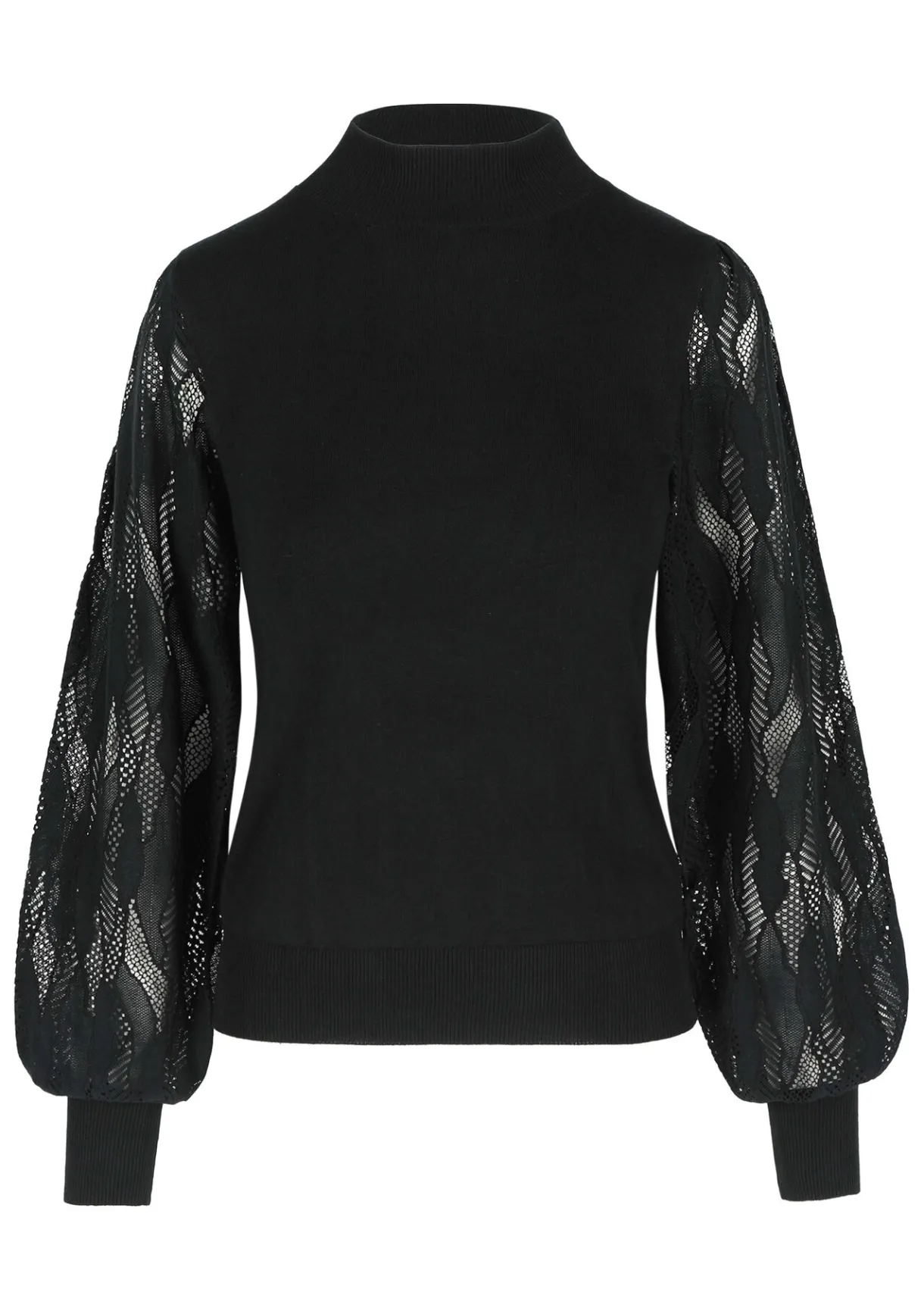 LolaLiza Trui met mesh mouwen- Truien En Cardigans