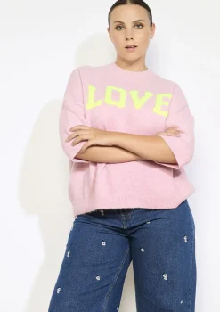 LolaLiza Trui met opschrift- Truien En Cardigans