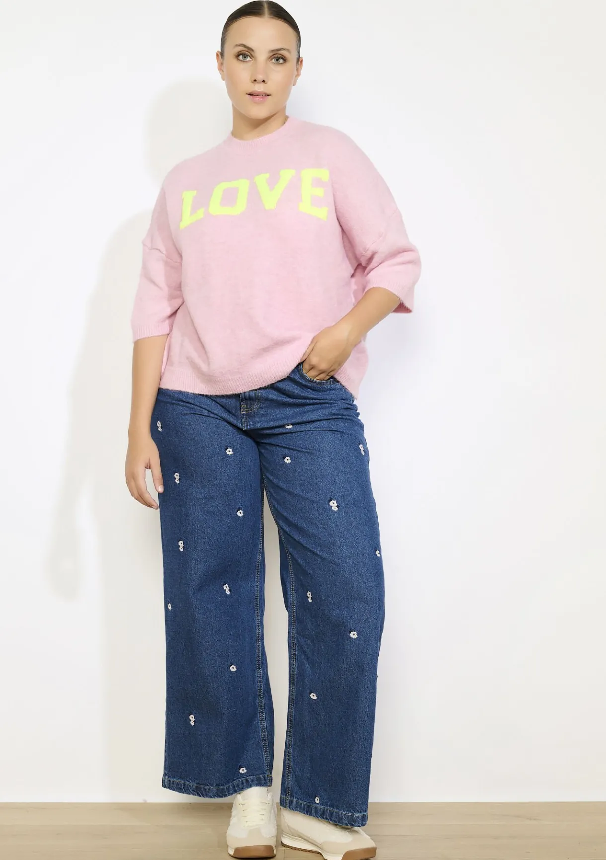 LolaLiza Trui met opschrift- Truien En Cardigans