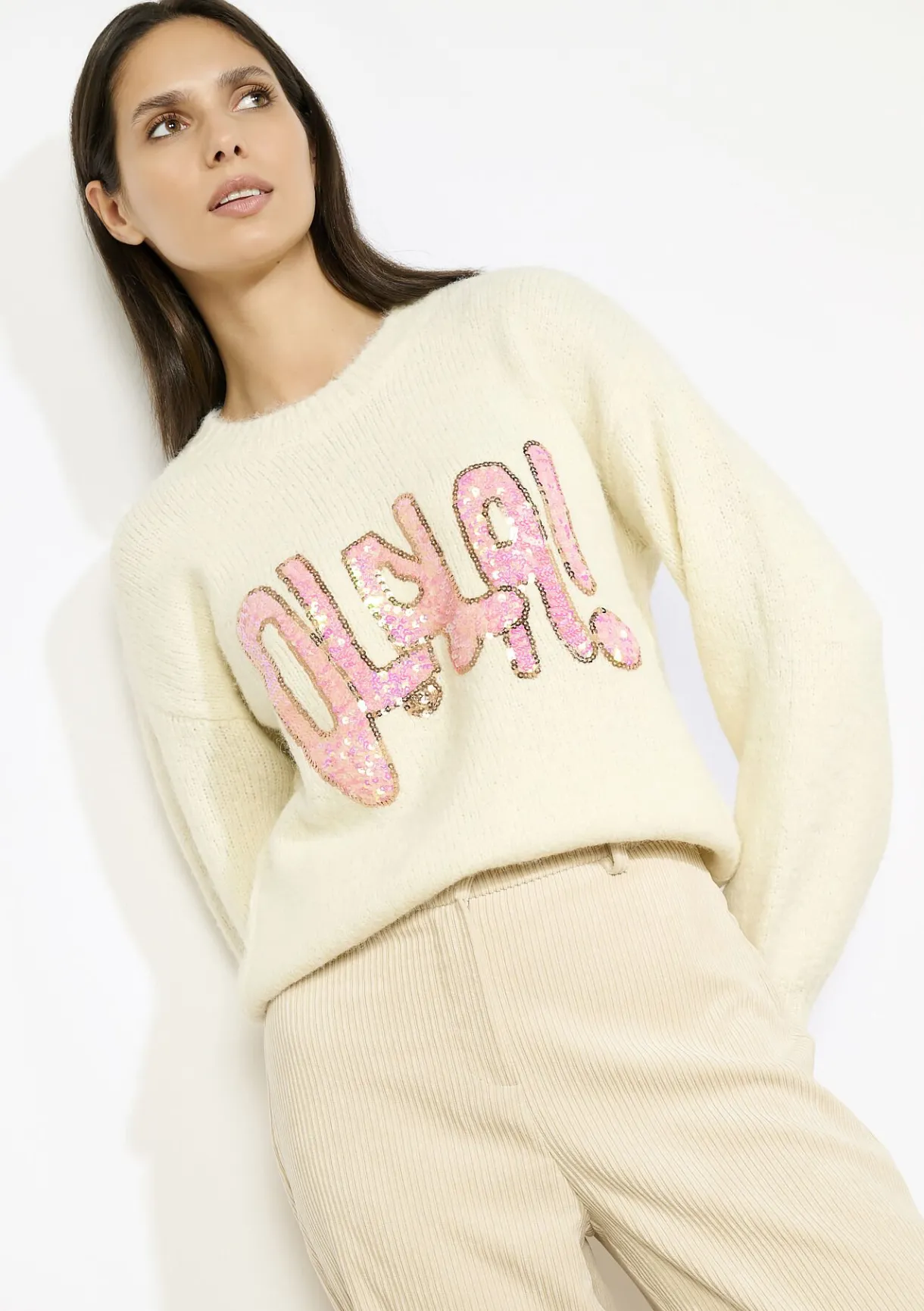LolaLiza Trui met pailletten- Truien En Cardigans