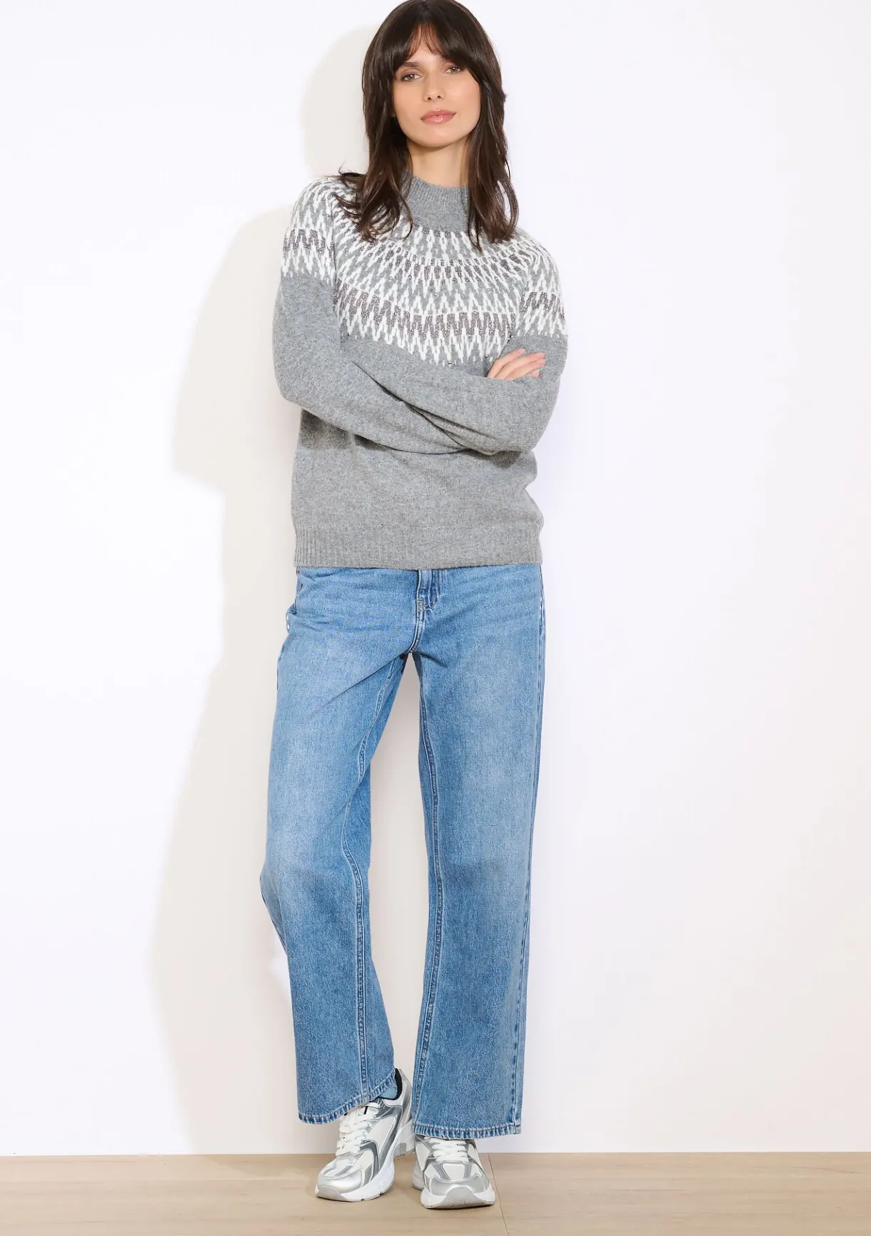 LolaLiza Trui met parelaccent- Truien En Cardigans