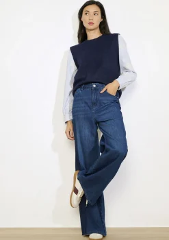 LolaLiza Trui met poplinemouwen- Truien En Cardigans