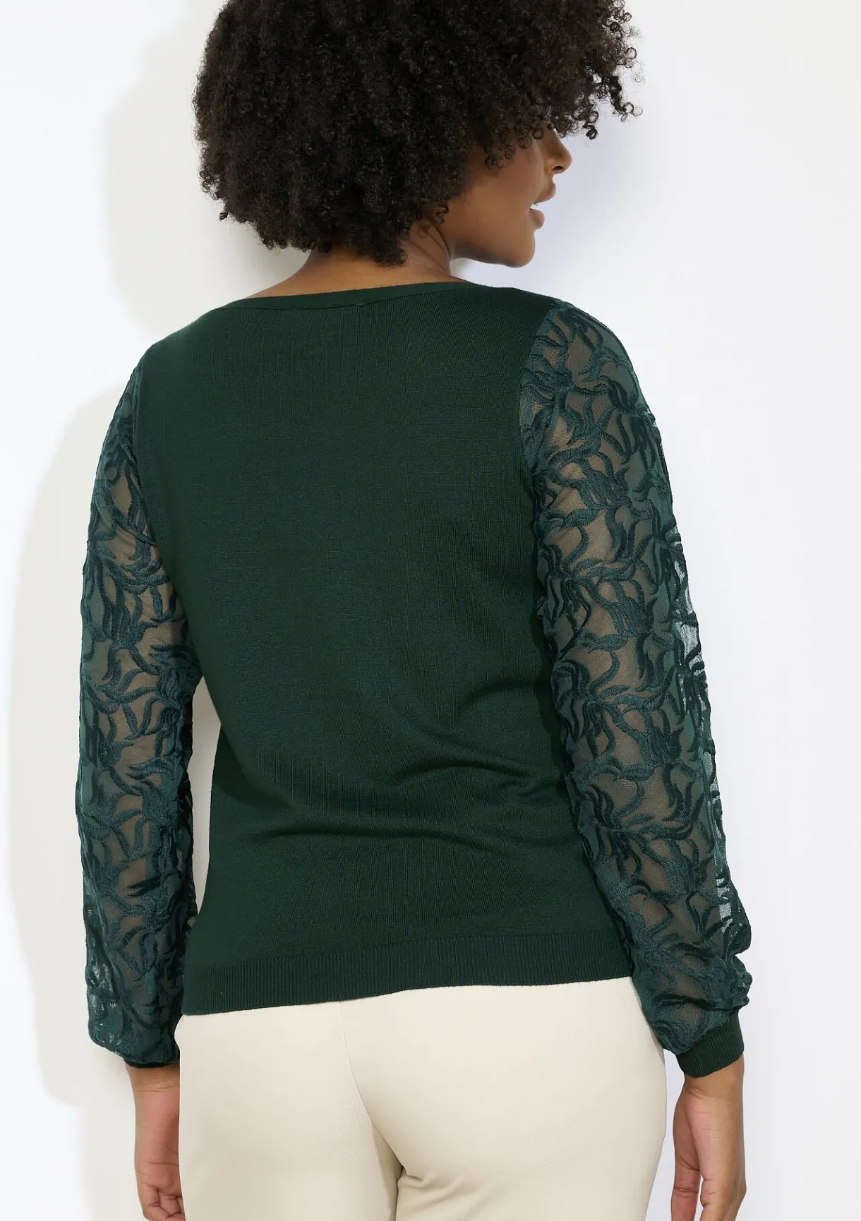 LolaLiza Trui met transparante mouwen- Truien En Cardigans