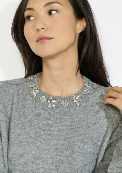 LolaLiza trui-jurk met sierkraag- Jurken