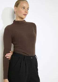 LolaLiza T-shirt lange mouwen met col- Tops En T-Shirts