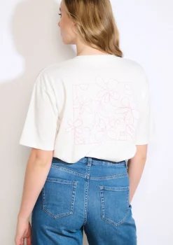 LolaLiza T-shirt met fijne borduring- Tops En T-Shirts