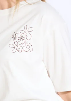 LolaLiza T-shirt met fijne borduring- Tops En T-Shirts