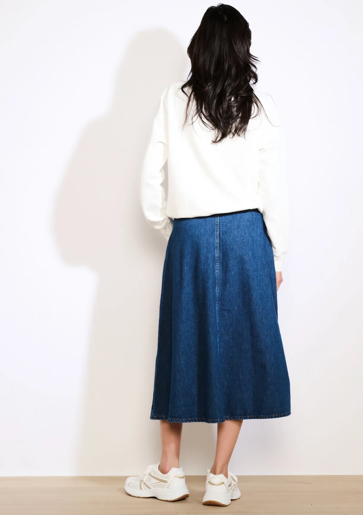 LolaLiza Uitlopende midi-jeansrok- Rokken