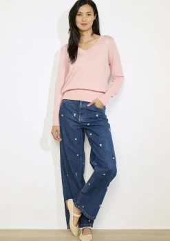 LolaLiza V-hals trui met knoopjes- Truien En Cardigans