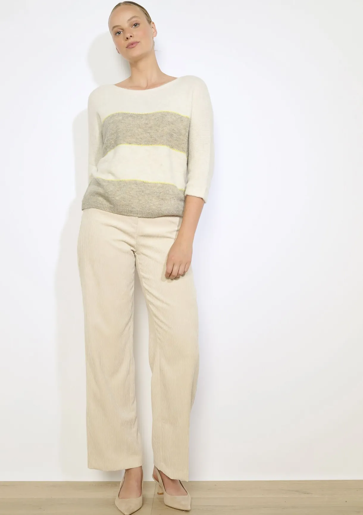 LolaLiza Vleermuismouwen gestreepte trui- Truien En Cardigans