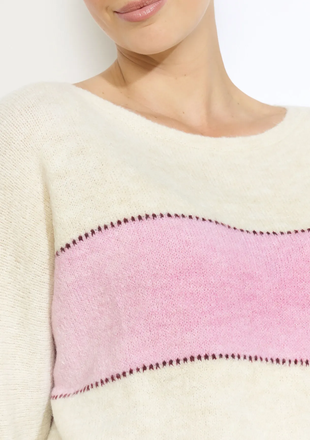 LolaLiza Vleermuismouwen gestreepte trui- Truien En Cardigans