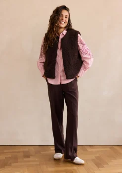 LolaLiza Vloeiende broek met hoge taille- Broeken