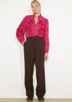 LolaLiza Vloeiende broek met hoge taille- Broeken