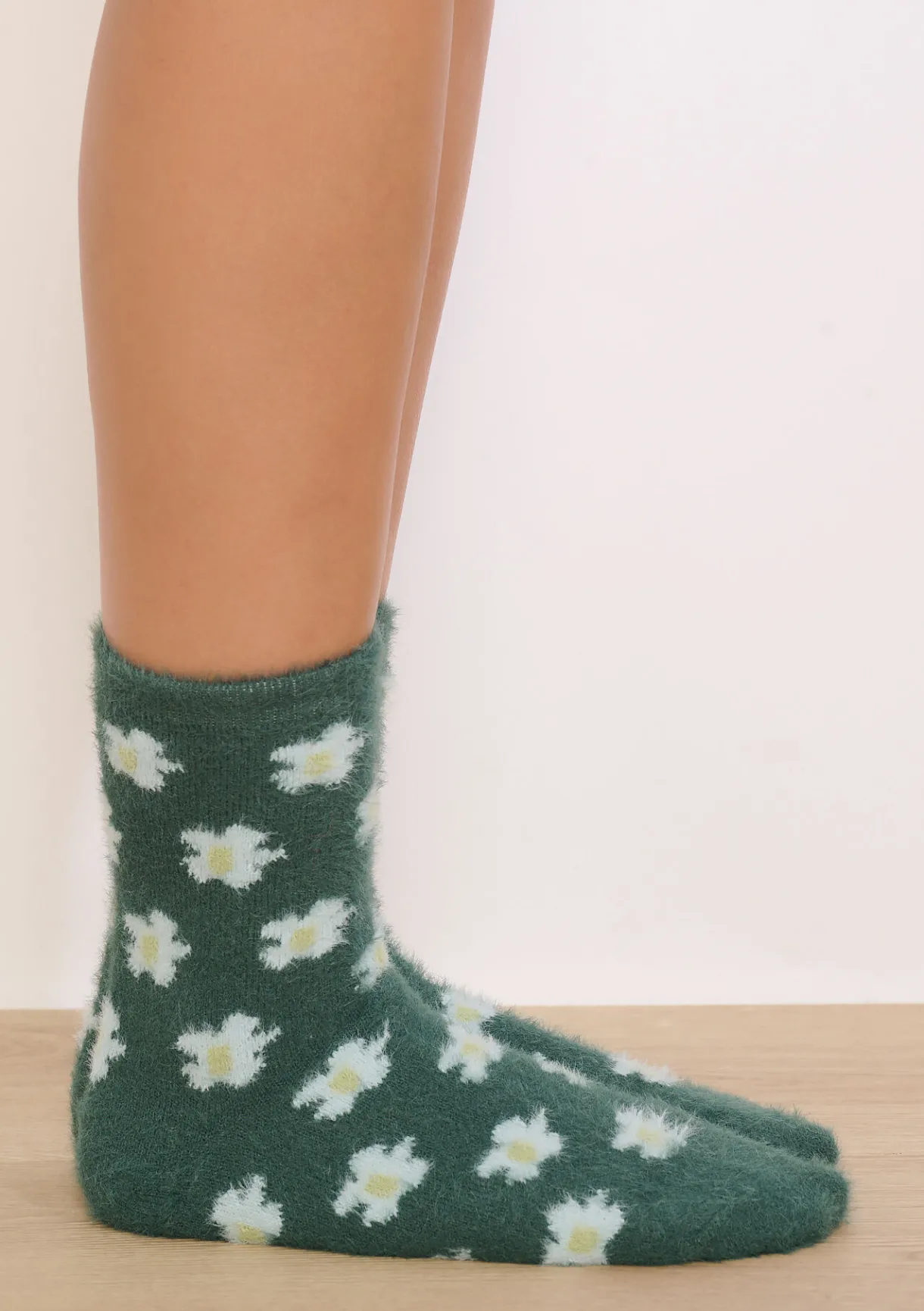 LolaLiza Warme sokken met bloemenprint- Accessoires