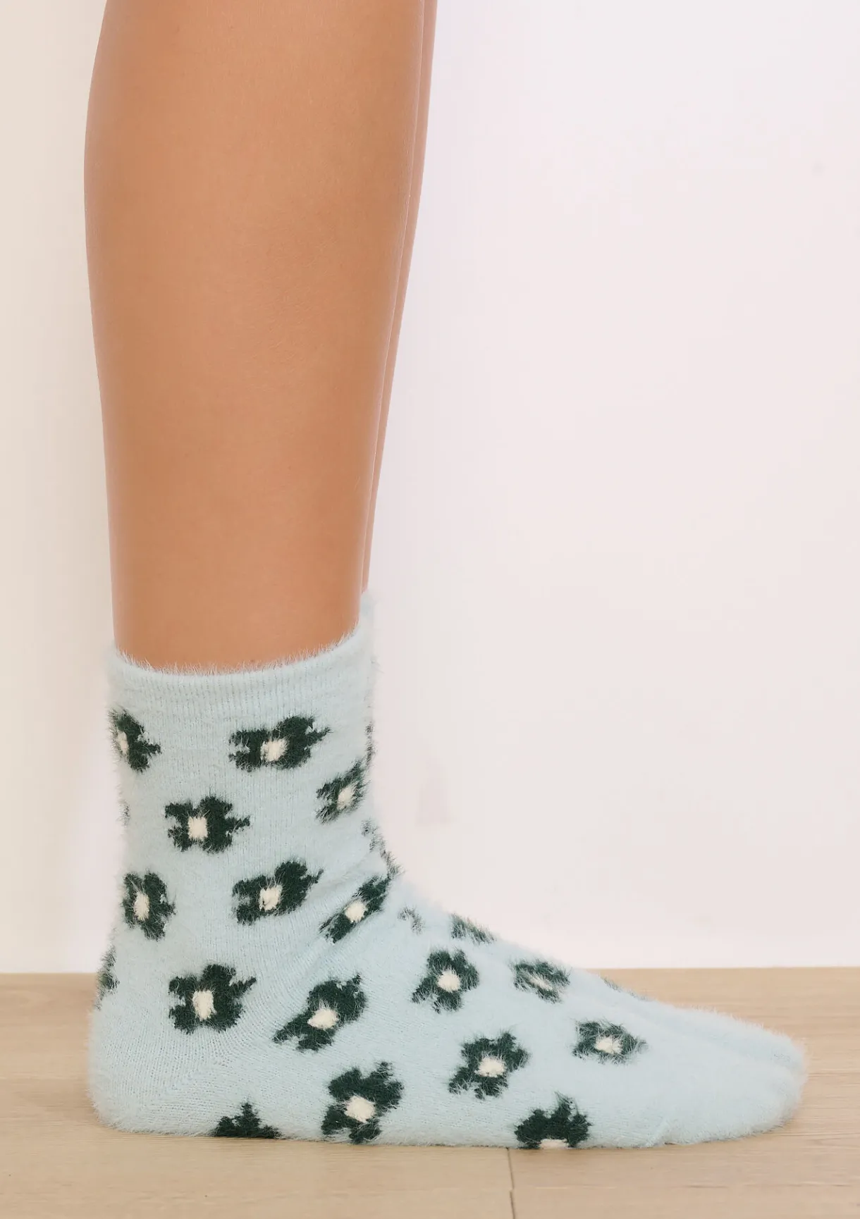 LolaLiza Warme sokken met bloemenprint- Accessoires