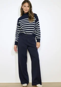 LolaLiza Wijde broek in twill- Broeken