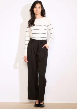 LolaLiza Wijde broek met ceintuur- Broeken