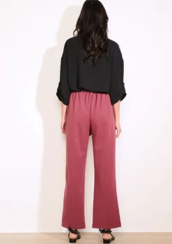 LolaLiza Wijde broek met ceintuur- Broeken