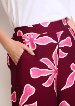 LolaLiza Wijde broek met print- Broeken