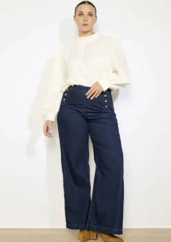 LolaLiza Wijde jeans met hoge taille- Jeans