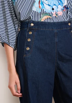 LolaLiza Wijde jeans met hoge taille- Jeans